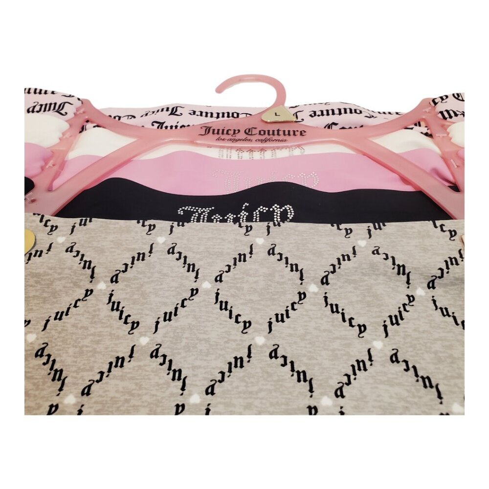 NEW Juicy Couture SZ L 5 Pack Bikini No Panty Lines Panties Underwear Pink Black - Picture 3 of 7
